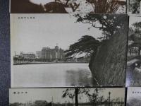 戦前絵葉書　大東京名所絵はがき集より　日比谷公園他　7枚　