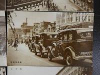 戦前絵葉書　大東京名所絵はがき集より　銀座大通り他　7枚　
