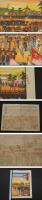 青山練兵場陸軍大観兵式　堤吉兵衛　石版色刷　約26.5×38.5ｃｍ