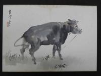 【真作】青木生冲　画帖　12支　紙本着色　竹内栖鳳師事　古文書