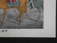 帝国観兵式　石版色刷　約36.5×49cm 