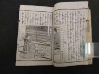 真実実競　雪月花染分　木版彩色口絵
