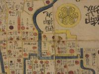 文政改正　御江戸大絵図　須原屋茂兵衛版　彩色木版刷　約70×89㎝　表紙欠