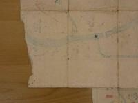 文政改正　御江戸大絵図　須原屋茂兵衛版　彩色木版刷　約70×89㎝　表紙欠