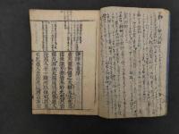 難経本義（首書）　江戸中後期刊　３巻本で中本（１～３０難）欠　２冊のみ