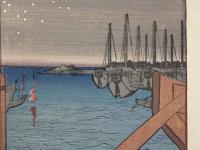 複製　広重画　名所江戸百景　永代橋佃しま