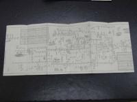鉄道線路郵便電信　新選日本旅行便覧 明治28年　銅版刷　約18×323cm　