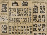 萬年青銘鑑　昭和11年1月撰　中京園芸組合　石版刷　約38×54.5cm　万年青　オモト　古文書