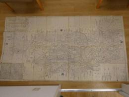 《山城州大絵図》　　洛下百芽作　下河辺拾水画　安永7年　木版墨刷　101×187㎝