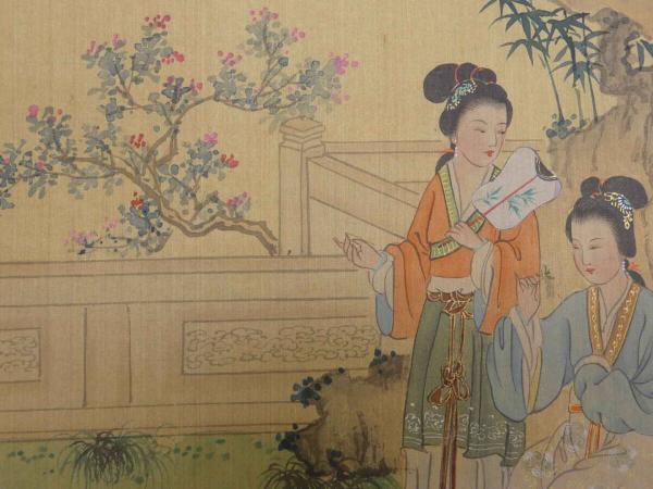 115 コレクション 桜花 美人画 浮世絵 春画 絹本 短 シート 売買