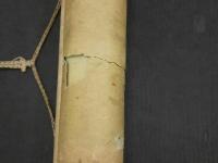不動明王二童子像　木版手彩色　本紙約91×38.5㎝　全体約158×47㎝　仏画　掛軸 