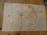 故実叢書　中昔京師地図　約１２０×７６㎝