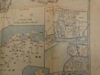 帝国府県地図　島根県　約40㎝×55㎝