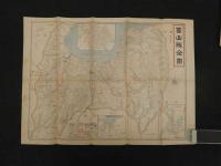 帝国府県地図　冨山県　約40㎝×55㎝