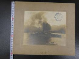 戦前古写真　帝国練習艦隊紀念　浅間　吾妻　1914年6月19日～22日　
