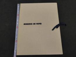 9 版画集　MEMORIES ON PAPER　梯泰久・馬場章/摺り　　1986年　限定80部　用紙 ベランアルシュ（38×28.5cm）