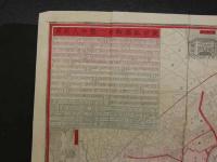 3 再版　明細測量　東京全図　銅版色刷　約51.5×72.5㎝