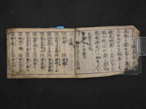 8 救民妙薬 穂積甫庵 元禄6年序 1冊 漢方 和本 古文書