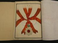 賞牌従軍牌図式　木版彩色刷　16図　一冊