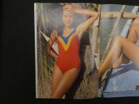 ８　雑誌抜き取り　ミス・サンシャイン’８０　碧夏子　堀善郎/撮影　両面３つ折りポスター 