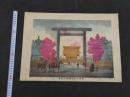 ８　東京力段靖国神社真景　明治21年　石版色刷　約30.5×42.5㎝　石版画　名所絵