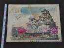 ８　日本三名城　熊本城　明治21年　石版色刷　約30×41.5㎝　石版画　名所絵