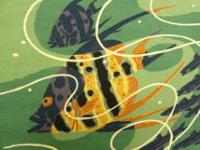 1　オリジナル染め　皆川月華作品集　昭和51年　限定415部　遊魚 全体約43×51.5㎝　マット内約31×37㎝