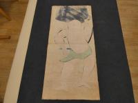 複写大津絵　釣鐘弁慶　紙本着色　