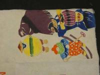 5　真作　芹沢銈介　型絵染グリーティングカード　約２８×１９ｃｍ　③