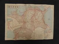 5　日本府県管内地図　福岡県　旅行案内部製図　約40×55㎝