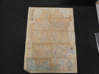 5　帝国府県地図　岡山県　和樂路会製図　約40×55㎝