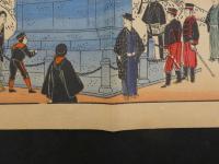 1　【真作】楠公銅像之図　綱島亀吉　明治35年　石版色刷　約31.5×46cm