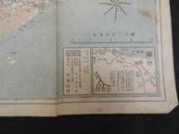 1　帝国府県地図　徳島県　和樂路会製図　約40×50㎝　大正8年発行　古地図　古文書