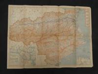 1　帝国府県地図　徳島県　和樂路会製図　約40×50㎝　大正8年発行　古地図　古文書