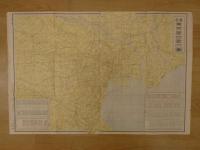 著名東京学校案内図　戦前・戦中　旧刷　52×78cm