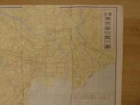著名東京学校案内図　戦前・戦中　旧刷　52×78cm