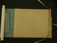 ８　7　模写　乃木希典　漢詩文　絹本墨書　本紙約28.5×21cm　全体約113×30cm　1帖　書　掛軸　古文書