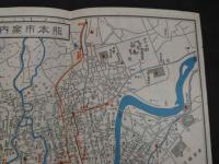 ８　7　熊本市案内図　両面印刷　約38.5×26cm　古地図　古文書