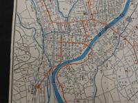８　7　熊本市案内図　両面印刷　約38.5×26cm　古地図　古文書