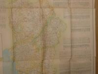 ８　7　大阪府神社分布図　昭和13年　和樂路屋　日下伊兵衛　約109.5×78cm　古地図　戦前　古文書