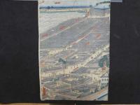 ８　7　真作　再改横浜風景　五雲亭貞秀画　木版彩色刷1枚約38×25.5cm　6枚続の内2・3・4番目の三枚　木版画　錦絵