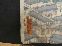 ８　7　真作　再改横浜風景　五雲亭貞秀画　木版彩色刷1枚約38×25.5cm　6枚続の内2・3・4番目の三枚　木版画　錦絵