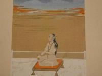 7　美人静思　　莫臥兒朝絵画
