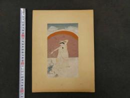 7　白衣美人　莫臥兒朝絵画