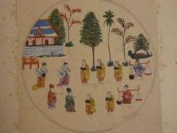 7　清僧供養　緬旬古画　