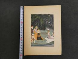 7　クリシナ雨宿　莫臥兒朝絵画