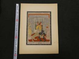 ６　木版彩色刷（機械木版） ヅルガー（印度教武神）莫臥兒朝絵画
