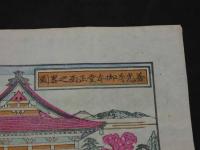 2  9　善光寺御木堂　正面之略図　木版彩色刷