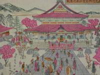 2  9　善光寺御木堂　正面之略図　木版彩色刷