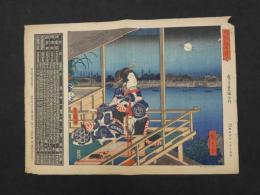 ８　5　風流源氏つくだ　広重豊国合作　朝日カレンダー　機械本版　約39×54.5cm